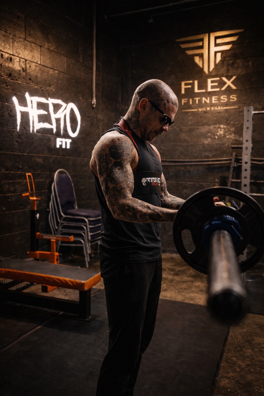 Coach Chris Bishop training